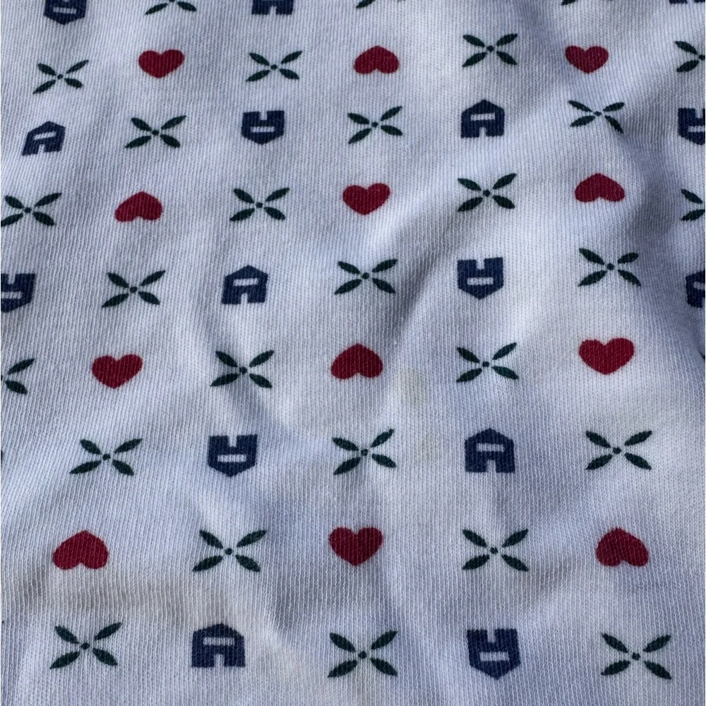 Vintage Eddie Bauer Size M White Turtleneck with Red and Blue cottagecore - Picture 5 of 8